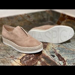 Via Spiga Woman’s Berta Espadrille Platform Slip-On Sneaker